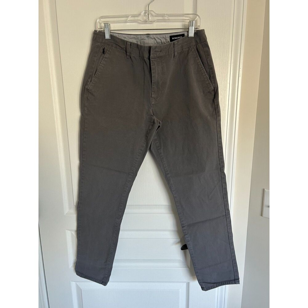 Men's Bonobos Chinos - 32W - Gray - Slim Taper